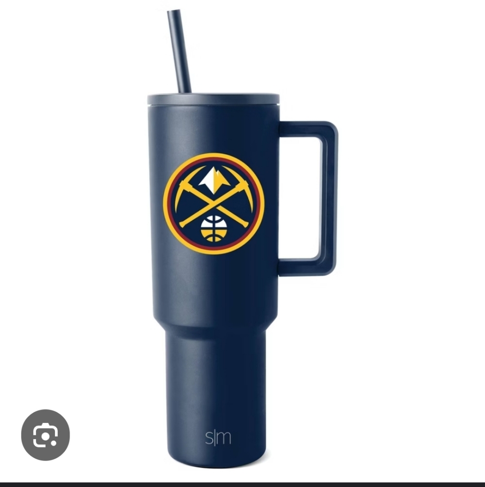 Simple Modern NBA Denver Nuggets Navy 40oz. Travel Tumbler Missing Straw